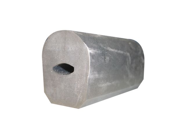 003037 Perfil Tipo Ovalo 44x32mm con Hueco MTS