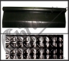 012137 Alfombra Rollo Atenas Diamante PVC 1500x2mm Negro MTS