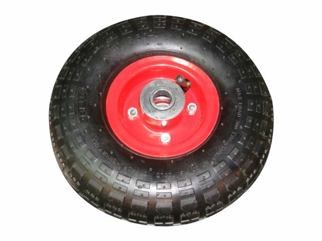 053196 Rueda Goma Neumatica 16" con Eje 1" UND