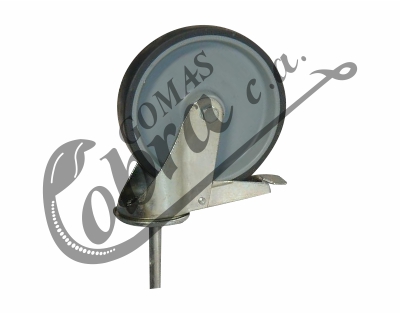 / muebles / Max 500/ kg por Set aparato y equipo ruedas por Bulldog ruedas/ / / resistente/ 125/ mm giratorio con freno y fija ruedas de poliuretano sint/ética rojo